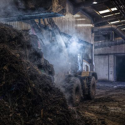 Above: Inside our Anaerobic Digestion plant 