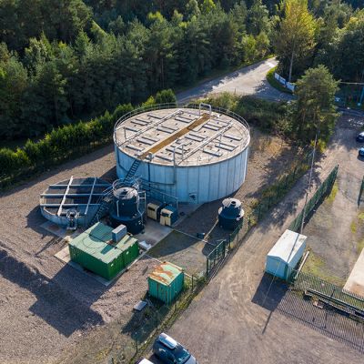 Above: Lower Melville leachate treatment plant